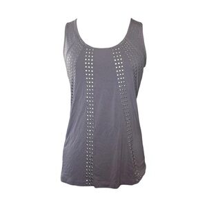 Design History Gray Studded Tank Top